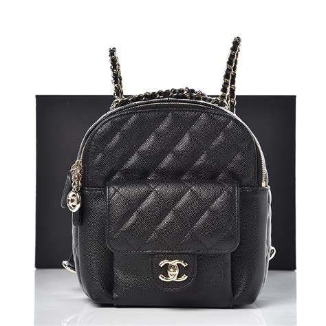 chanel caviar quilted small cc day backpack|Chanel Small Caviar Quilted Backpack .